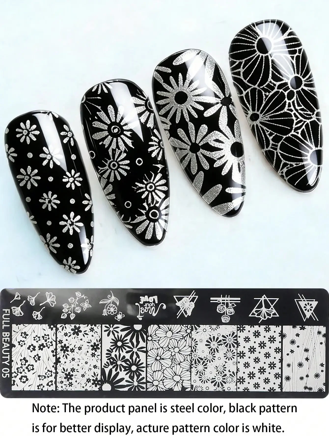 Nail Art Vintage - 1pc Vintage Daisy Flower Nail Art