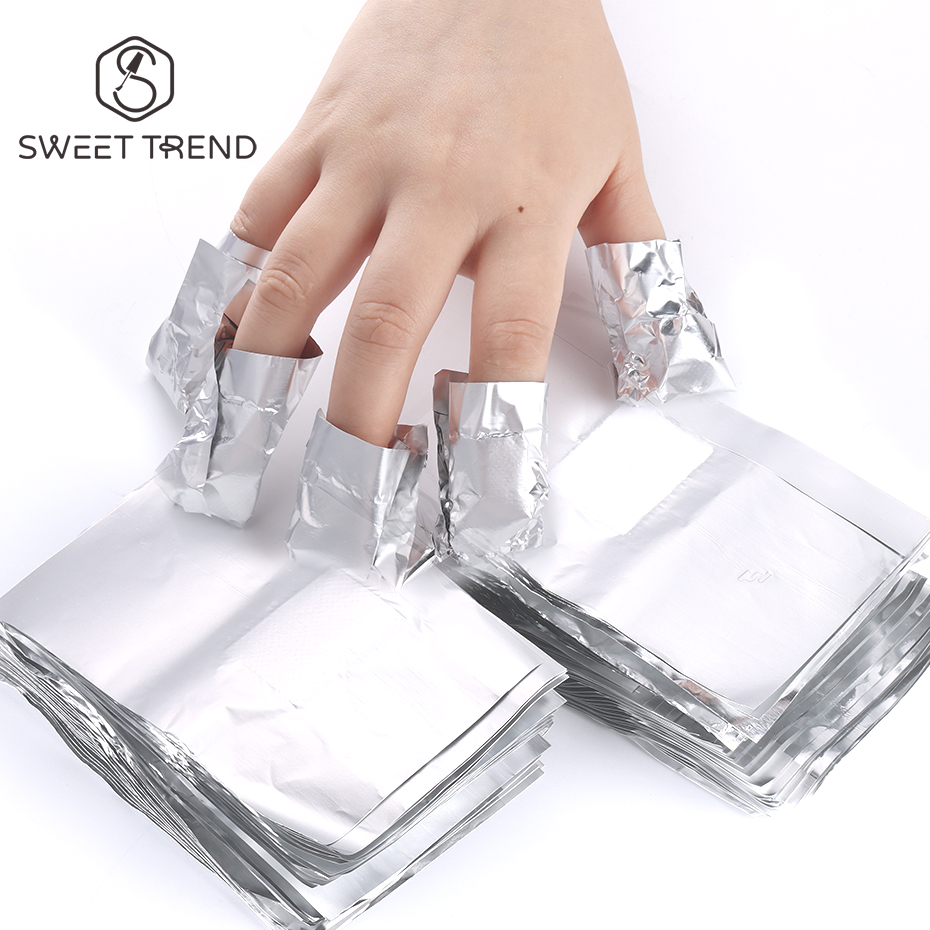 Nail Art Remove - 50/100pcs Immersion Remover Aluminum Foils For