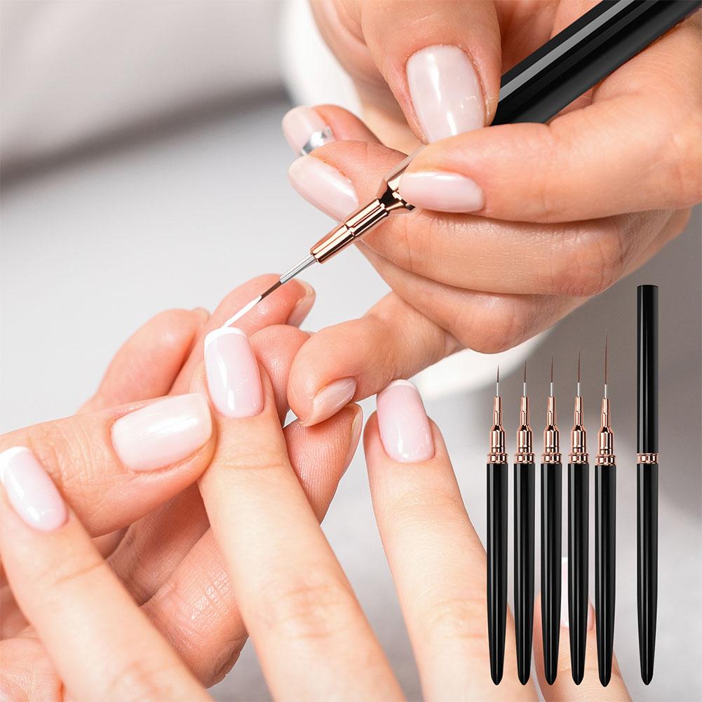 5PCS Nail Art Liner Brush Set  - Nail Gel Polish Set incelemesi ve fiyatı