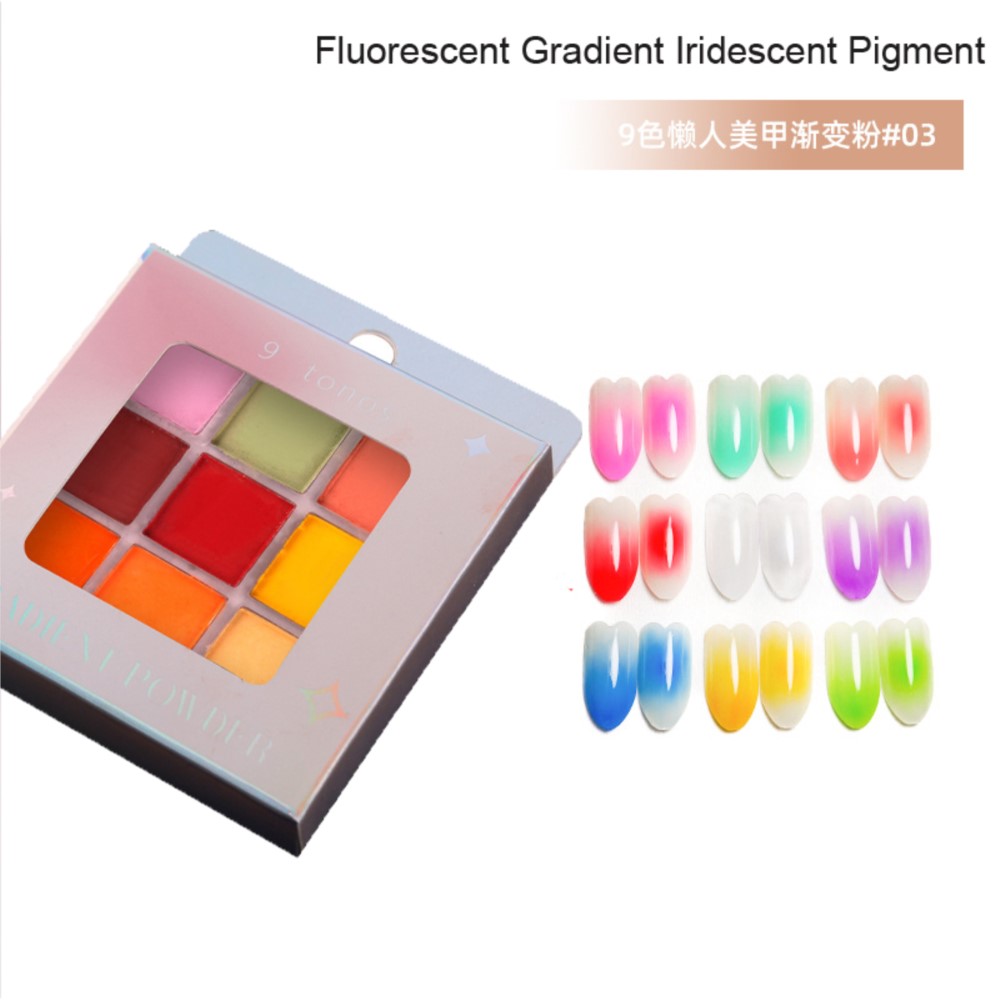 4/6/9Colors Nail Pigment Palet - Nail Art Ombre Glitter incelemesi ve fiyatı