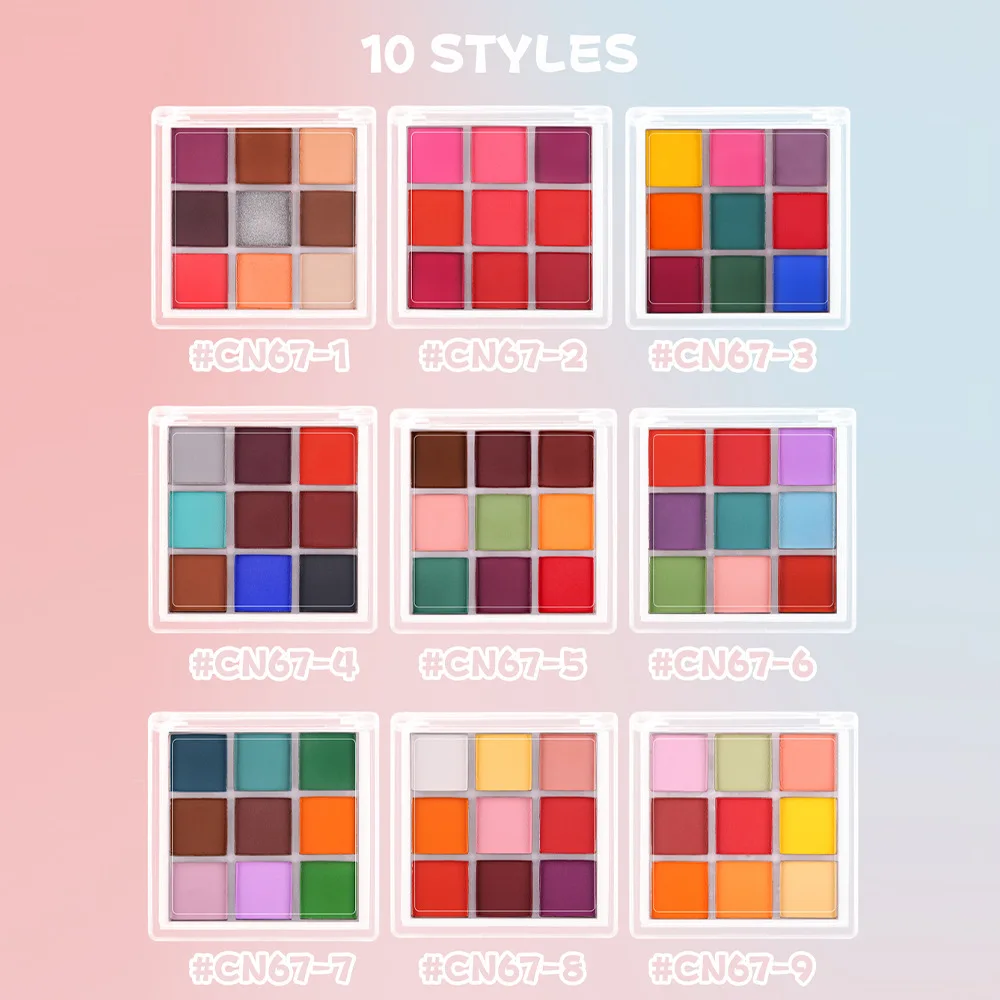 9 Colors Nail Pigment Palette  - Nail Art Ombre Glitter incelemesi ve fiyatı