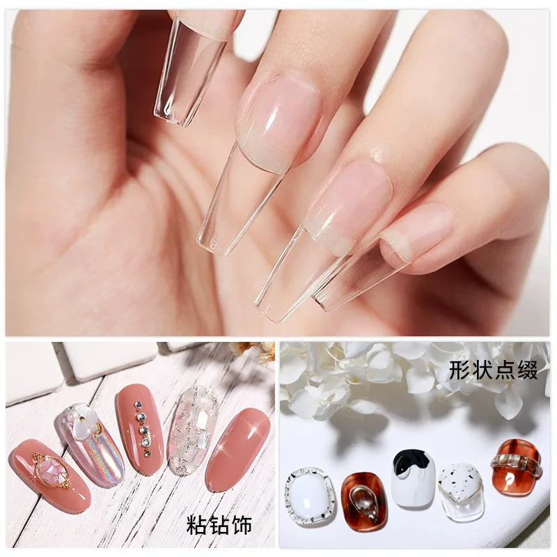 3pcs/set Solid Nail Tips Gel S - Nail Gel Polish Set incelemesi ve fiyatı