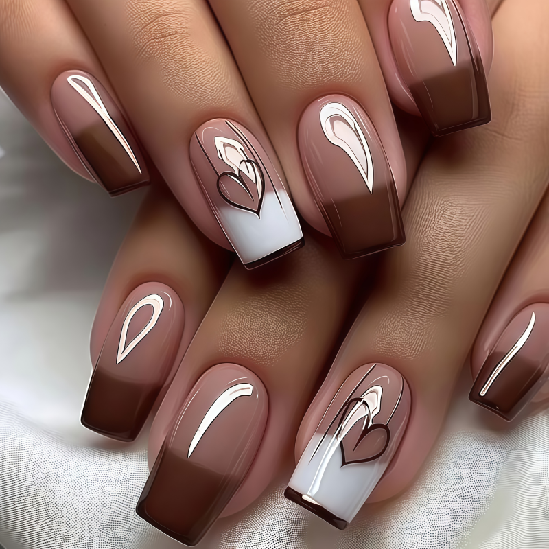 24PCSPurple Press on Nails Med - Nail Art Flower incelemesi ve fiyatı