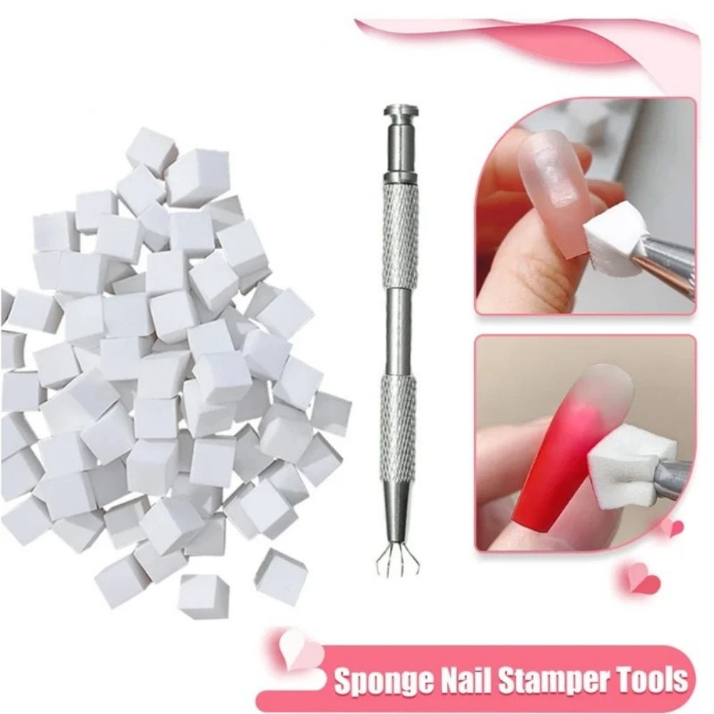 50Pcs Nail Art Sponges + Grabb - Nail Art Ombre Glitter incelemesi ve fiyatı