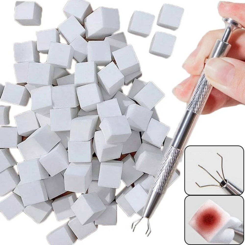 50Pcs Nail Art Sponges + Grabb - Nail Art Ombre Glitter incelemesi ve fiyatı