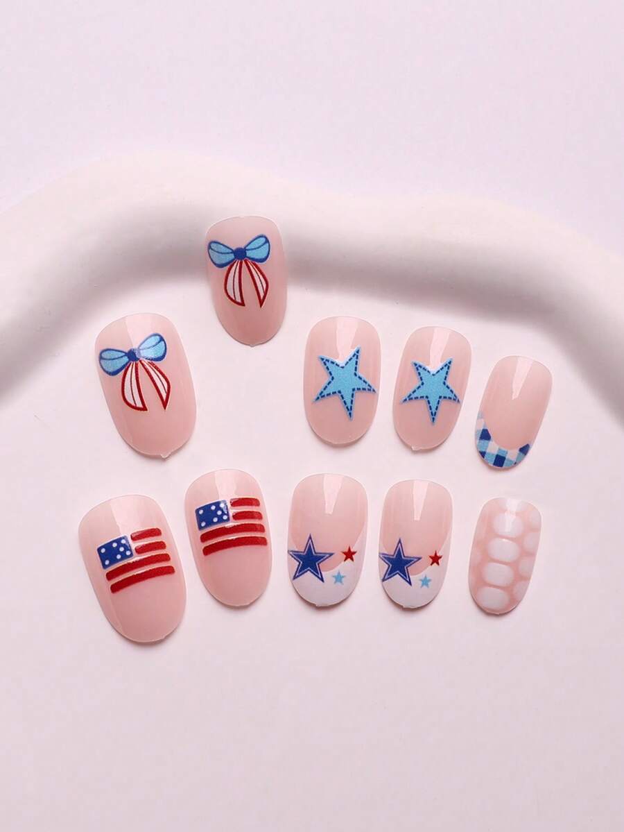 24-Piece Red White Blue Patrio - Nail Gel Polish Set incelemesi ve fiyatı