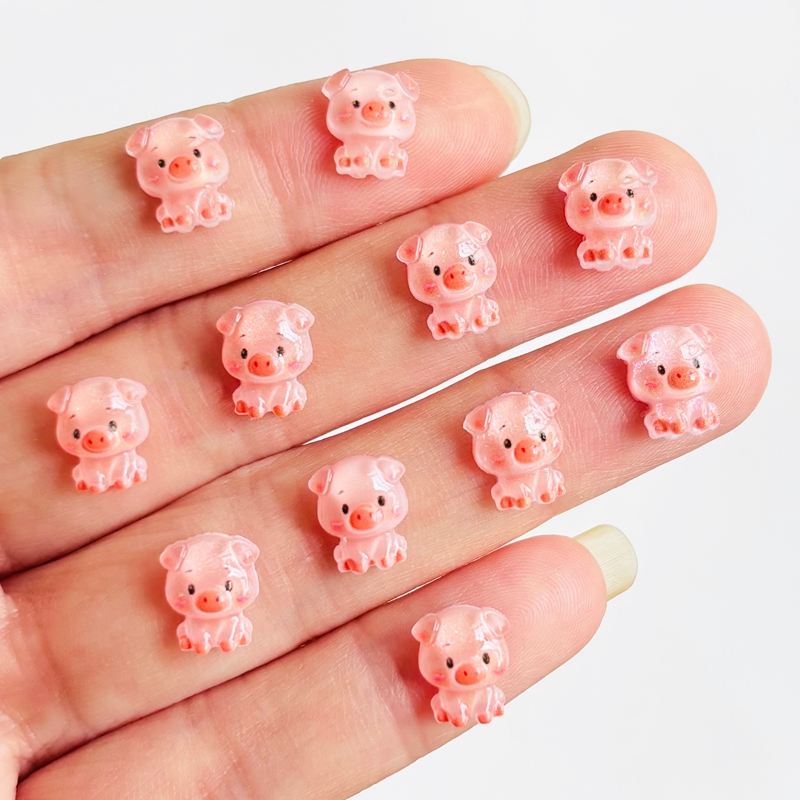 60 pieces of cartoon mini pig  - Nail Art Vintage incelemesi ve fiyatı