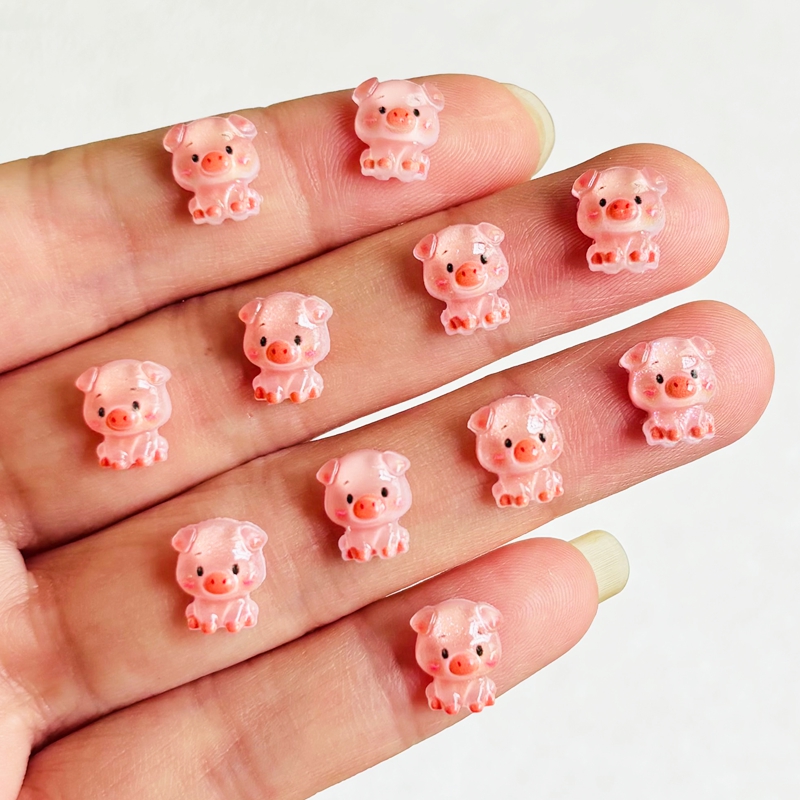 60 pieces of cartoon mini pig  - Nail Art Vintage incelemesi ve fiyatı