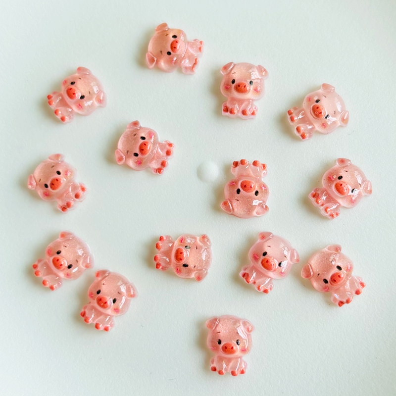 60 pieces of cartoon mini pig  - Nail Art Vintage incelemesi ve fiyatı