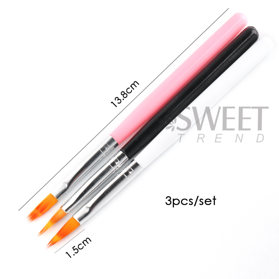 1PC Nail Art Brush Set UV Poli - Nail Art Ombre Glitter incelemesi ve fiyatı
