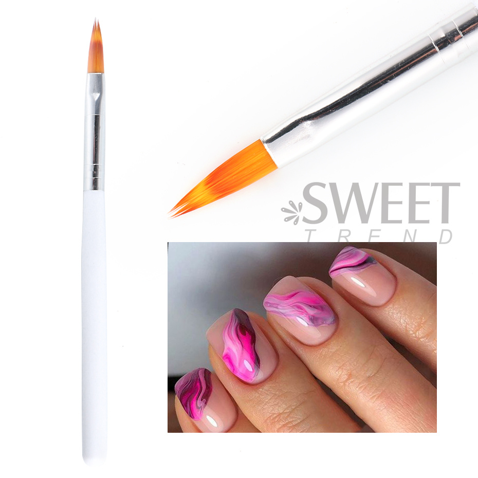 1PC Nail Art Brush Set UV Poli - Nail Art Ombre Glitter incelemesi ve fiyatı