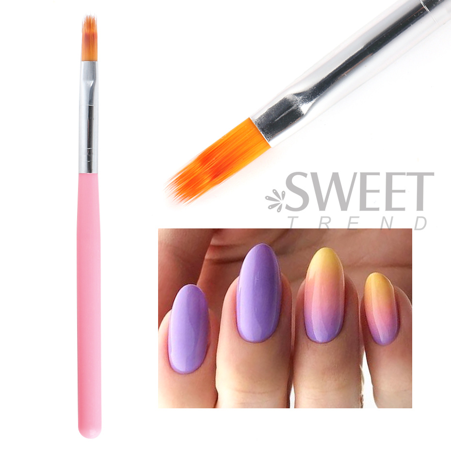 1PC Nail Art Brush Set UV Poli - Nail Art Ombre Glitter incelemesi ve fiyatı