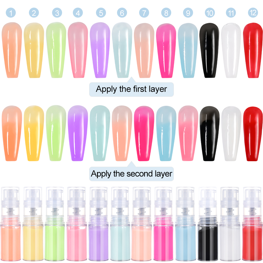 10g/bottle Nail Art Ombre Spra - Nail Art Ombre Glitter incelemesi ve fiyatı