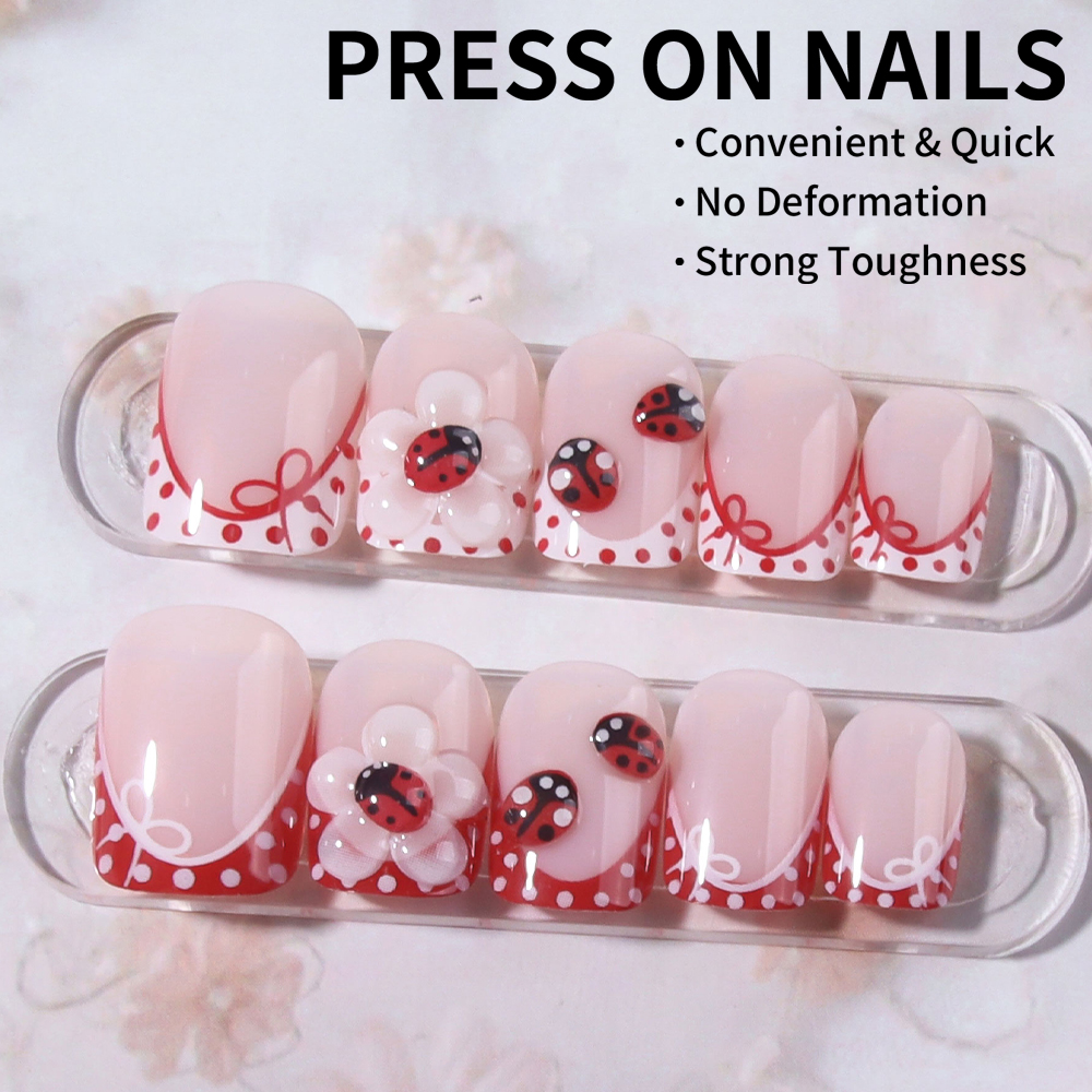 24 pieces per set. Rectangular - Nail Art Flower incelemesi ve fiyatı