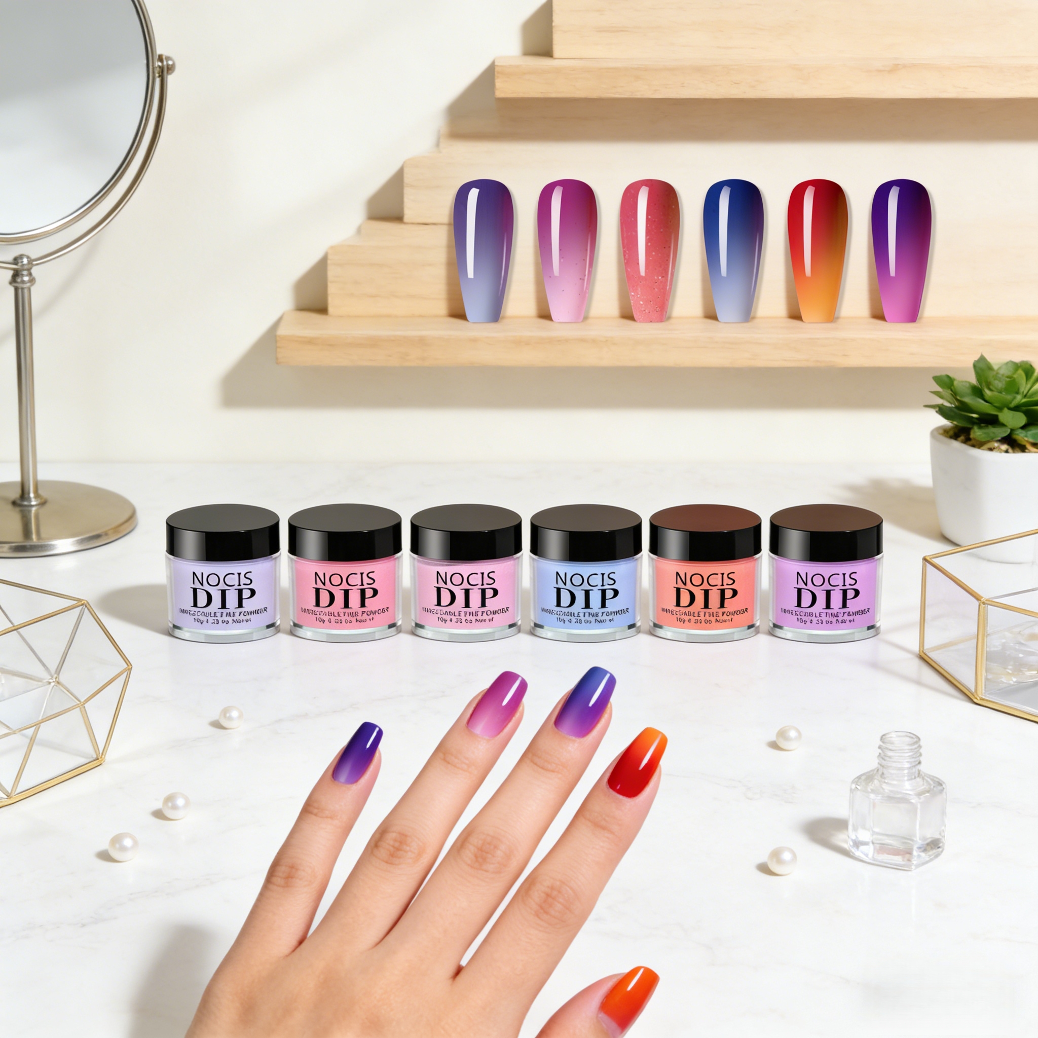 NOCIS Color Changing Dip Powde - Nail Art Ombre Glitter incelemesi ve fiyatı
