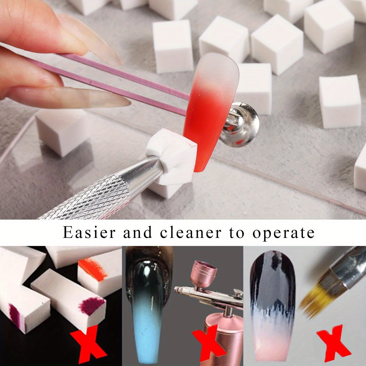 1/50/100Pcs Square Nail Art Sp - Nail Gel Polish Set incelemesi ve fiyatı