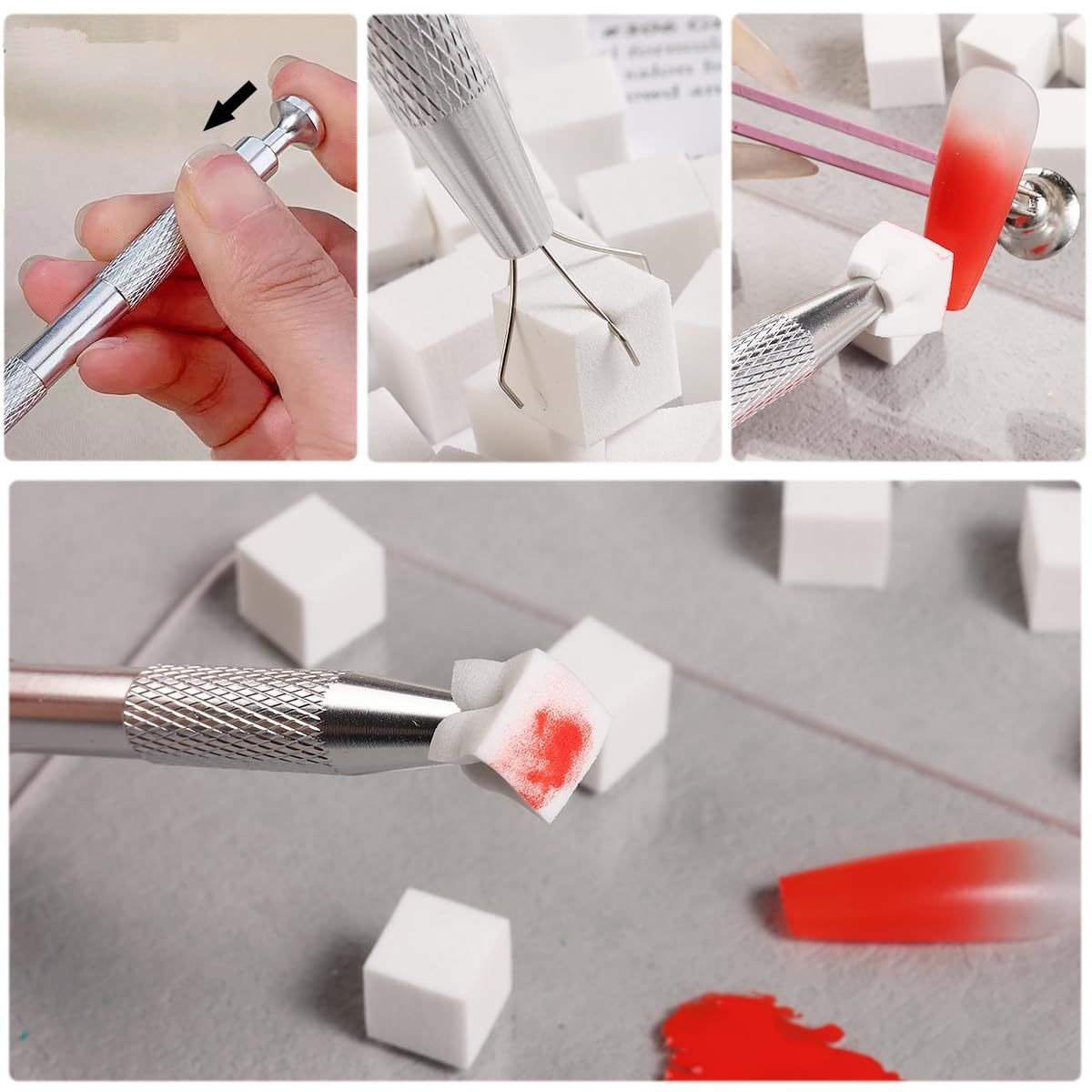 1/50/100Pcs Square Nail Art Sp - Nail Gel Polish Set incelemesi ve fiyatı