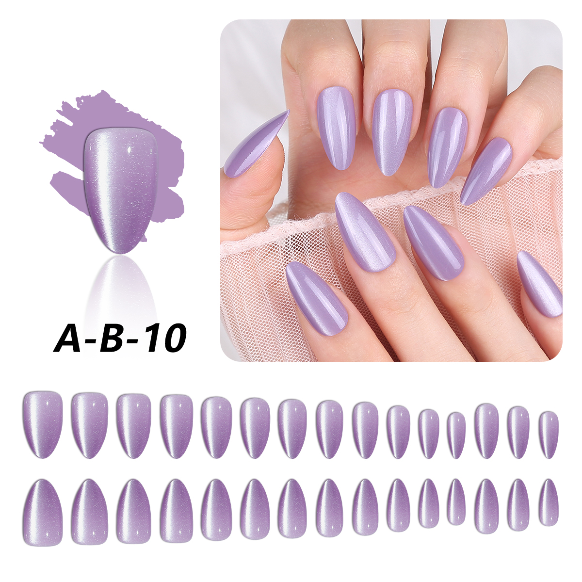 Fake nails 30PC Nail Stickers  - Nail Art Ombre Glitter incelemesi ve fiyatı
