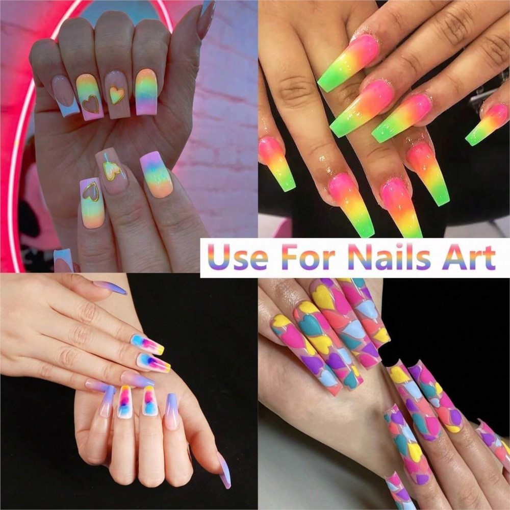 1Set Colorful Neon Phosphor Pi - Nail Art Ombre Glitter incelemesi ve fiyatı