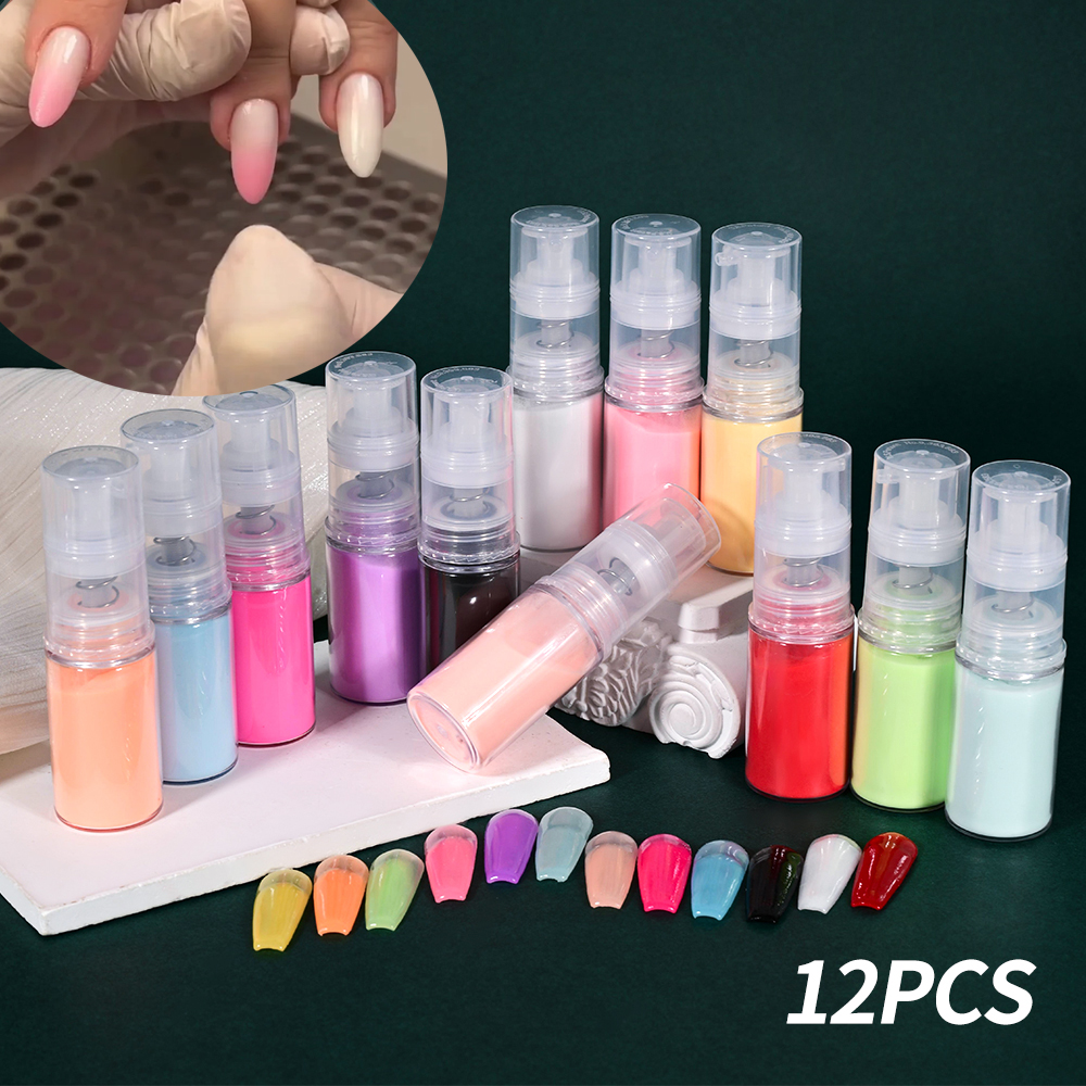 12styles Nail Art Spray Powder - Nail Art Ombre Glitter incelemesi ve fiyatı