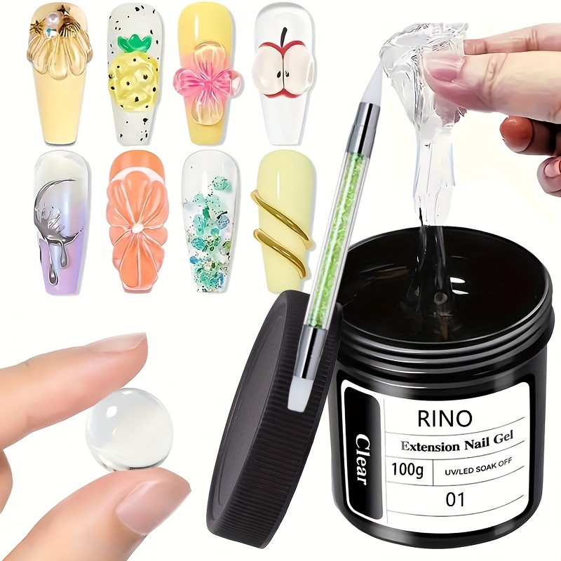 100g Clear Non-Stick Hand Exte - Nail Gel Polish Set incelemesi ve fiyatı