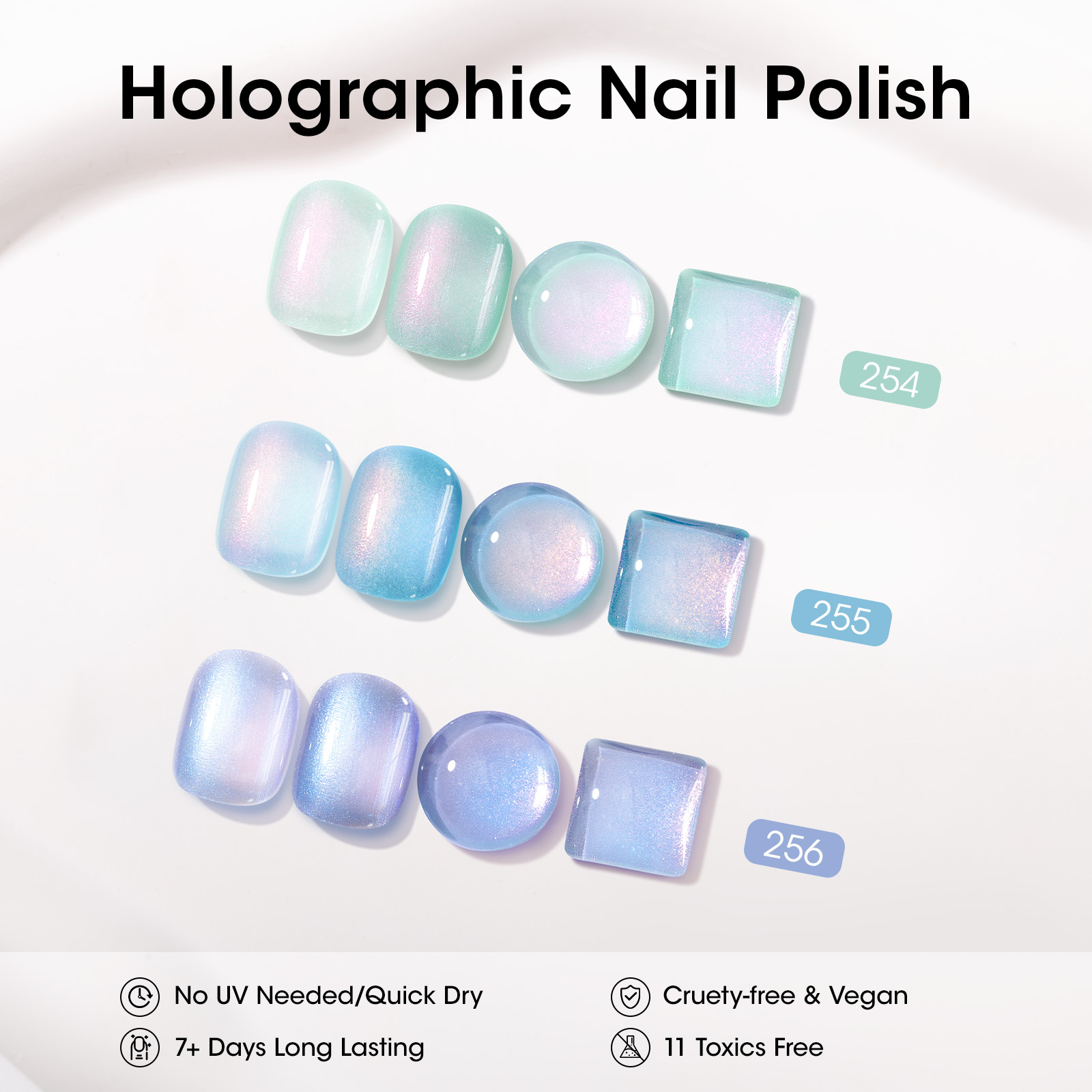 Gel Polish Set 3Pcs 10ml Chame - Nail Art Ombre Glitter incelemesi ve fiyatı