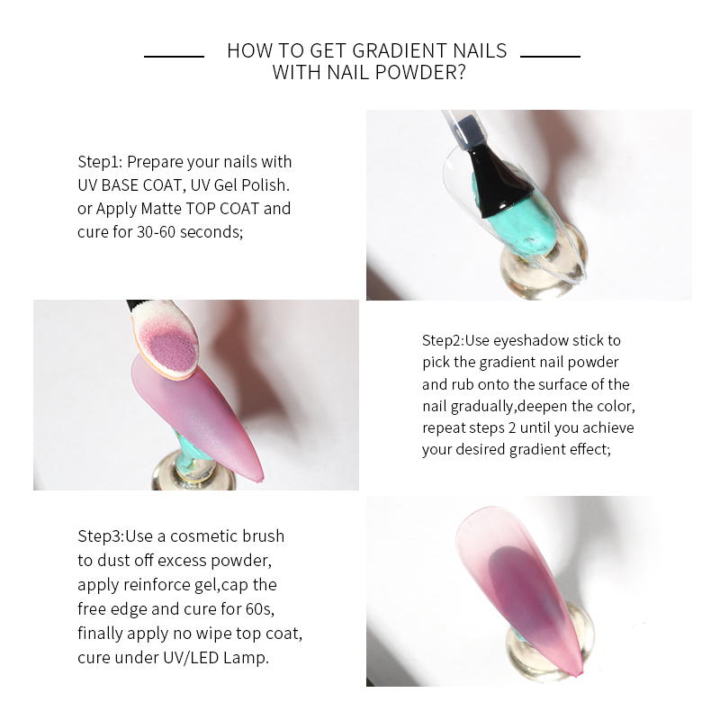 Mocmaki DIY Gradient Nail Powd - Nail Art Ombre Glitter incelemesi ve fiyatı