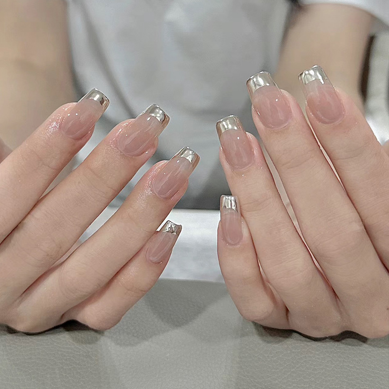 24Pcs Medium Coffin Press on N - Nail Art Ombre Glitter incelemesi ve fiyatı