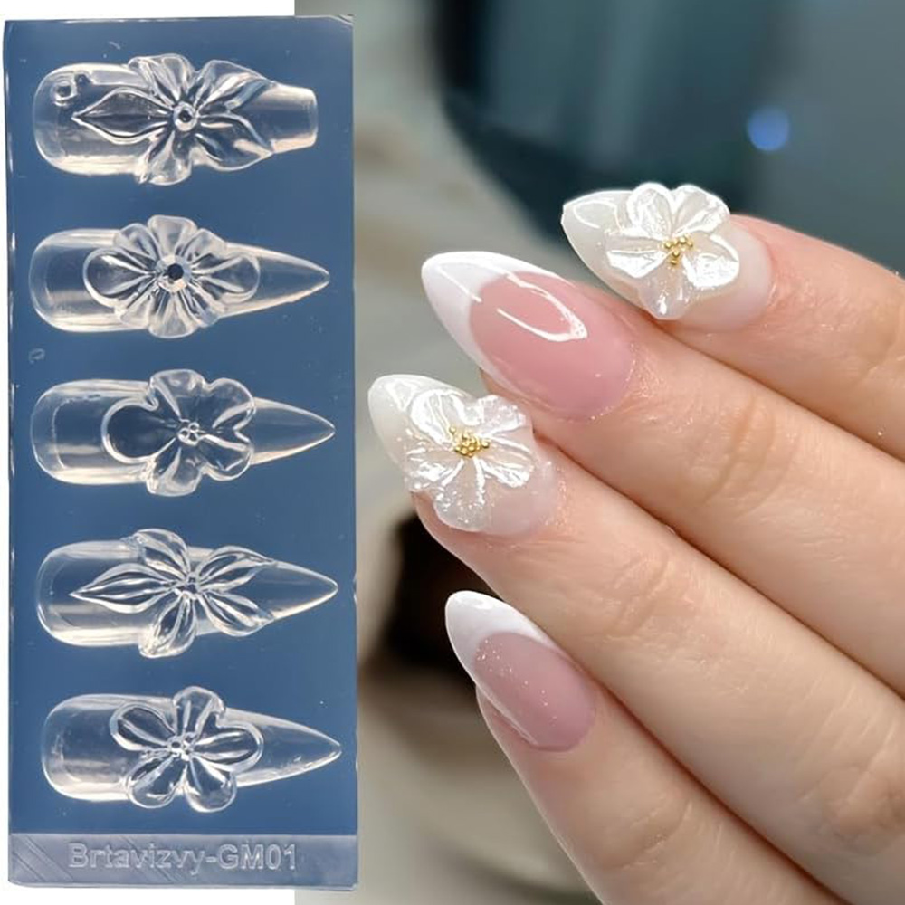Floral 3D Nail Art Silicone Mo - Nail Art Vintage incelemesi ve fiyatı