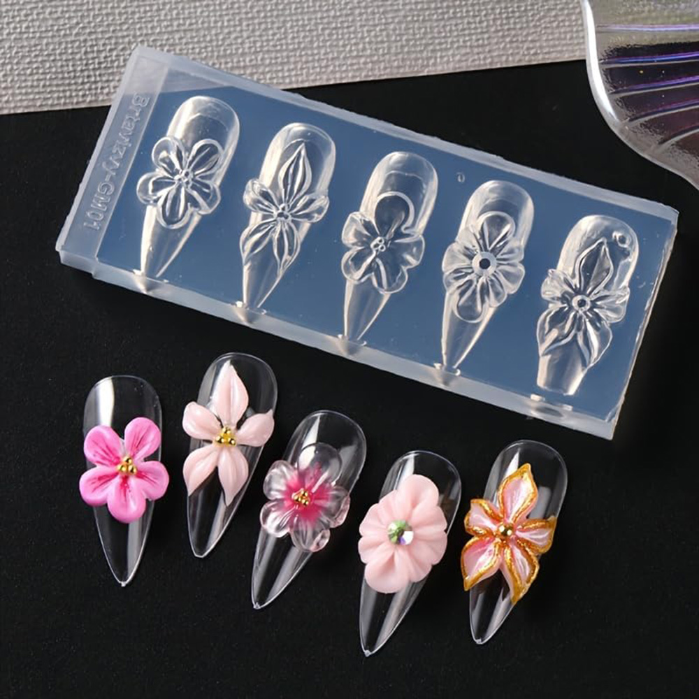 Floral 3D Nail Art Silicone Mo - Nail Art Vintage incelemesi ve fiyatı