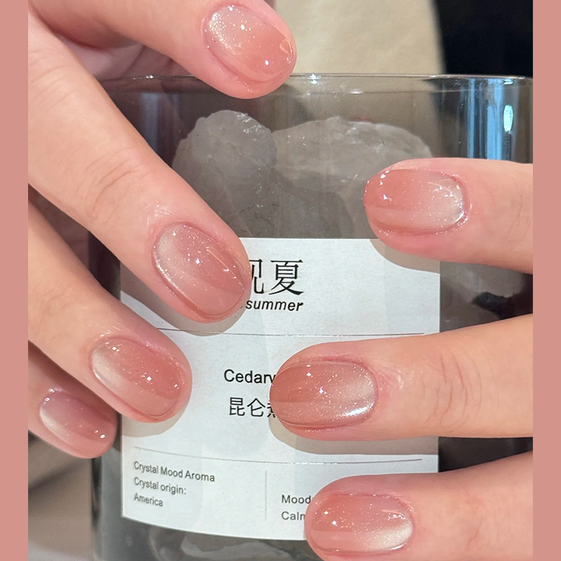 24pcs Short Square Press on Na - Nail Art Ombre Glitter incelemesi ve fiyatı