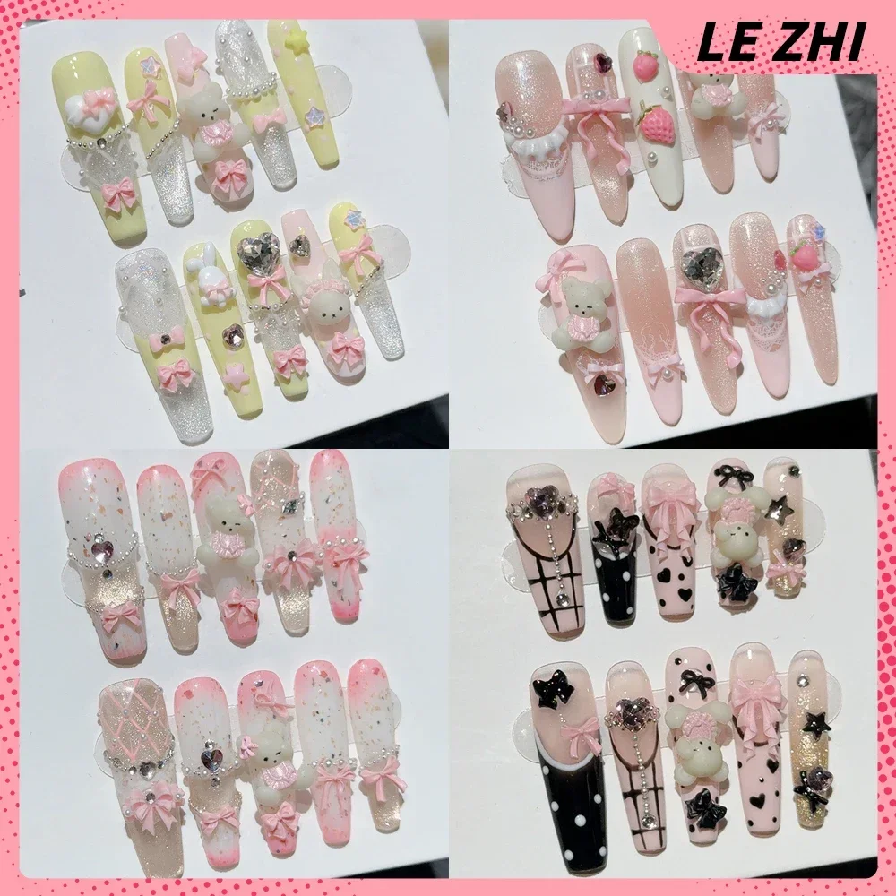 10Pcs Long Coffin Stiletto Lit - Nail Art France incelemesi ve fiyatı