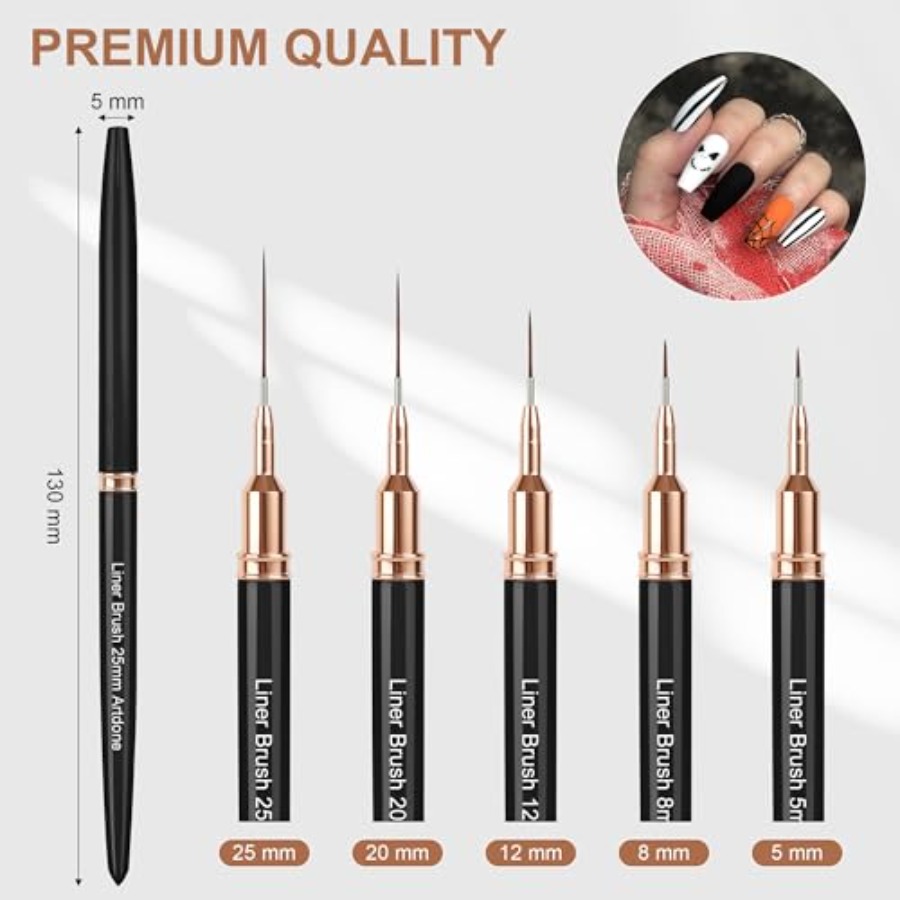 Metallic Nail Art Pens, Liner  - Nail Gel Polish Set incelemesi ve fiyatı
