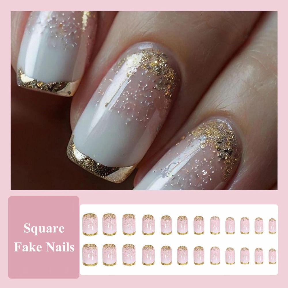 Short Square Ombre Gradient Go - Nail Art Ombre Glitter incelemesi ve fiyatı