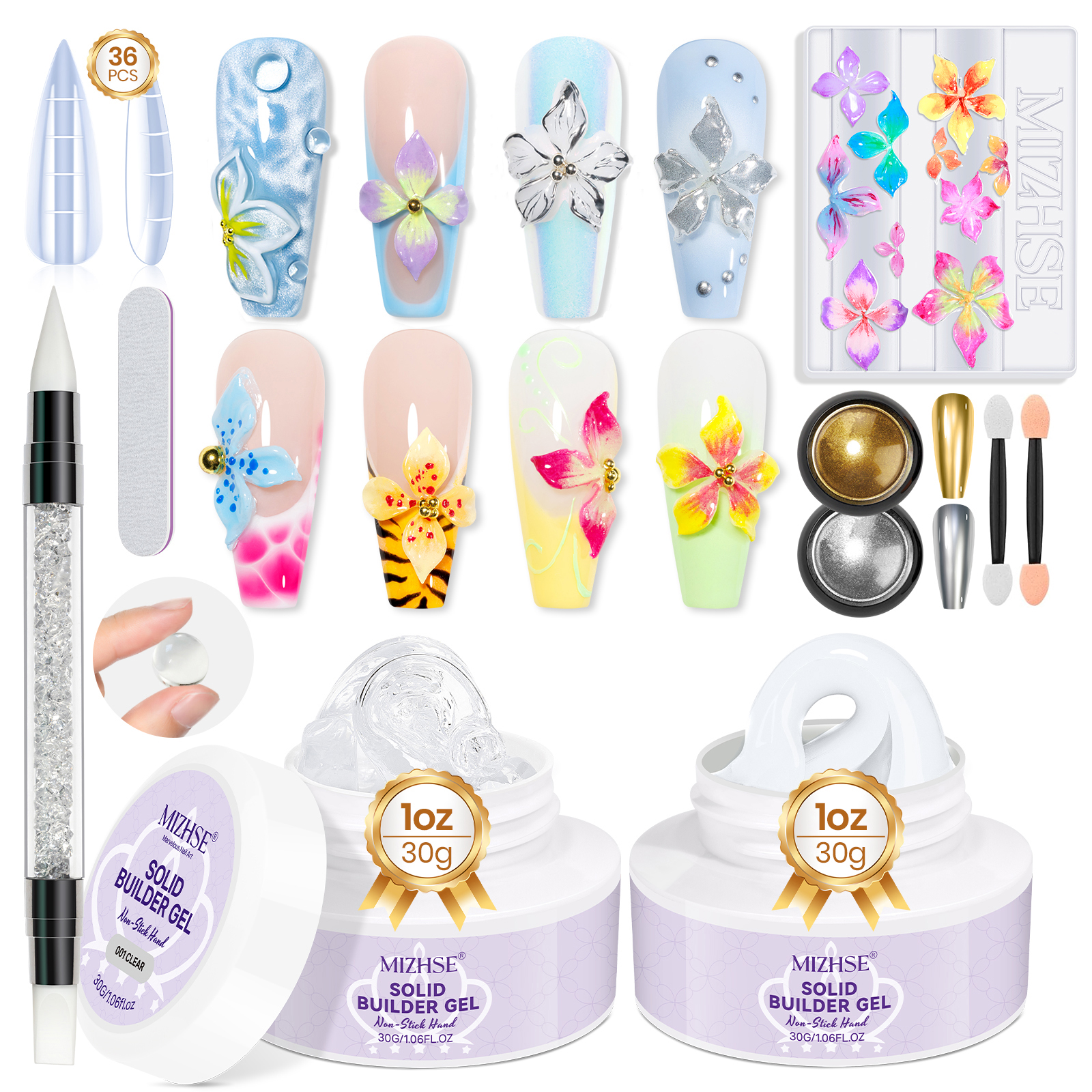 MIZHSE Builder Nail Gel White  - Nail Gel Polish Set incelemesi ve fiyatı