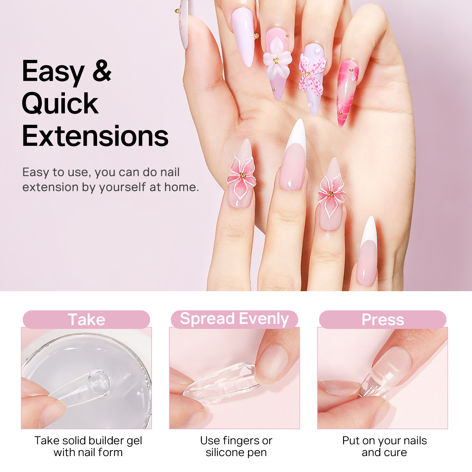 MIZHSE Builder Nail Gel White  - Nail Gel Polish Set incelemesi ve fiyatı
