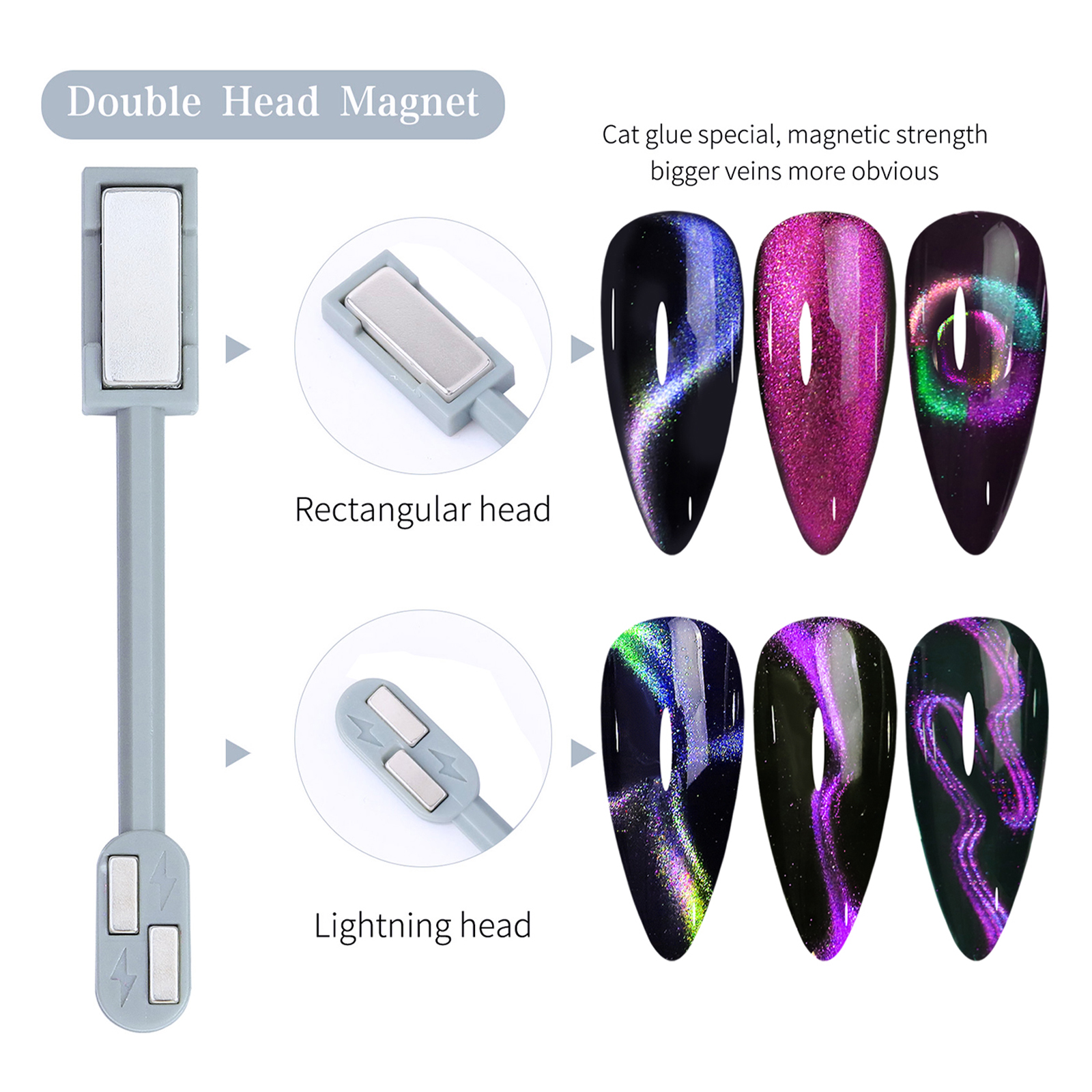 14pcs Cat Eye Nail Magnet Set  - Nail Gel Polish Set incelemesi ve fiyatı