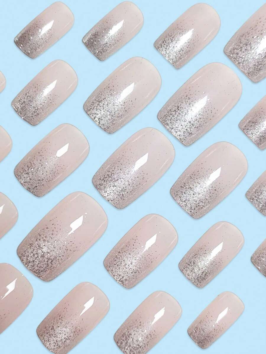 24 Pieces Square Gradient Glit - Nail Gel Polish Set incelemesi ve fiyatı
